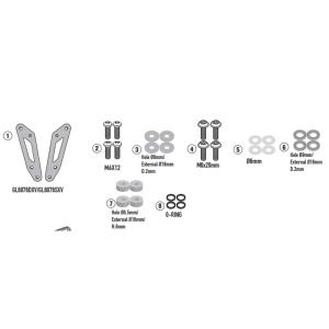 Soportes Givi para montaje de cúpula 1211DT en Honda FORZA 750 2025- Â· 2
